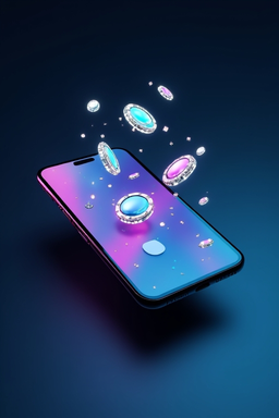 Smartphone mit Casino-App